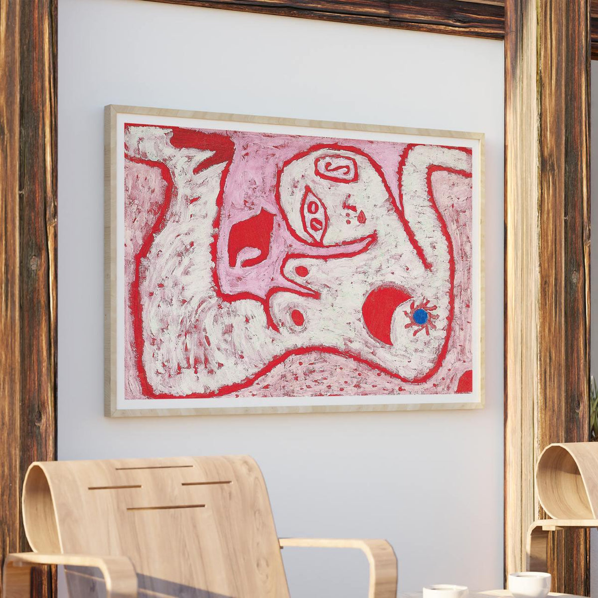 A Woman for Gods by Paul Klee (1938) – Surreal Abstract Portrait Print, Expressionist Giclee Canvas, Gallery Wrapped, Mo