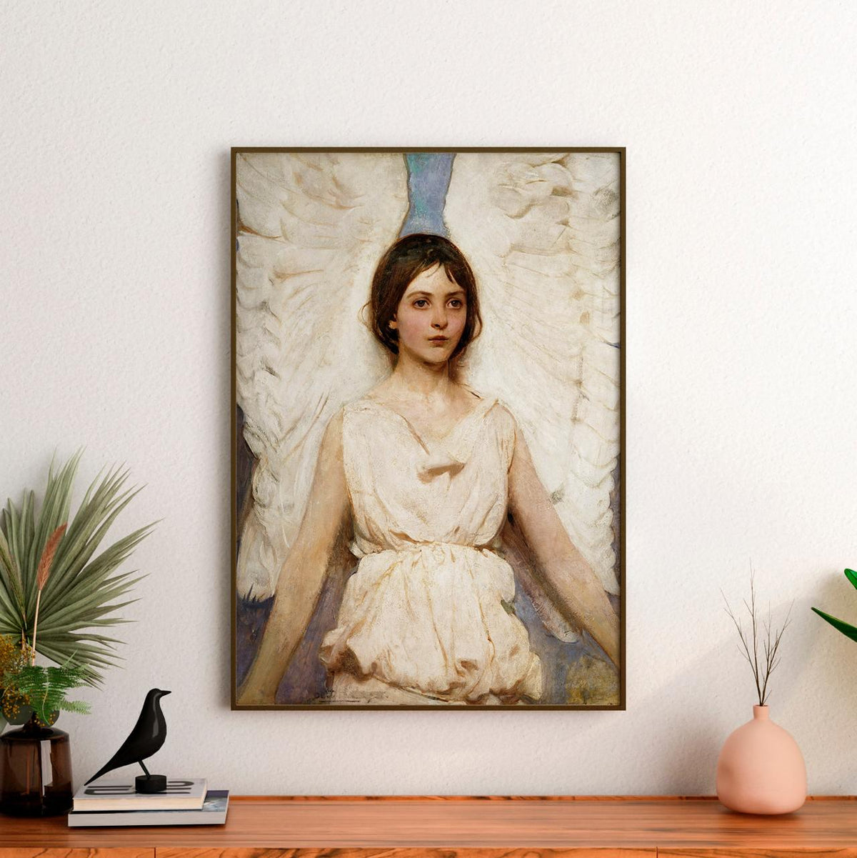 Angel by Abbott Handerson Thayer – American Symbolism Painting, Fine Art Canvas Print, Giclee Reproduction, Gallery Wrap
