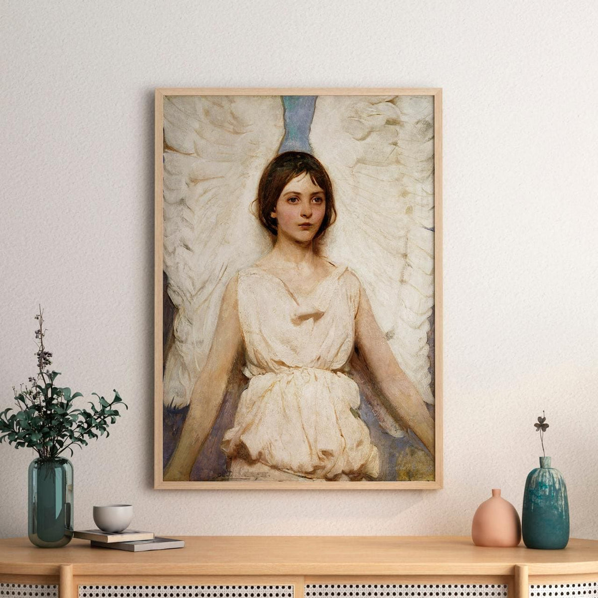 Angel by Abbott Handerson Thayer – American Symbolism Painting, Fine Art Canvas Print, Giclee Reproduction, Gallery Wrap