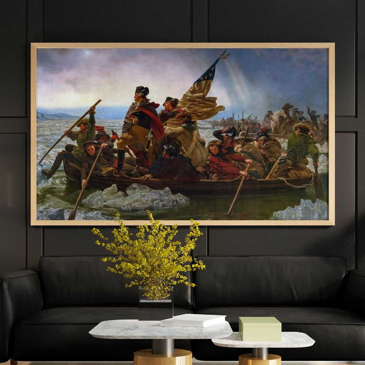 Washington Crossing the Delaware by Emanuel Leutze – 1851 Historic American Art Print, Revolutionary War Canvas,  Giclee