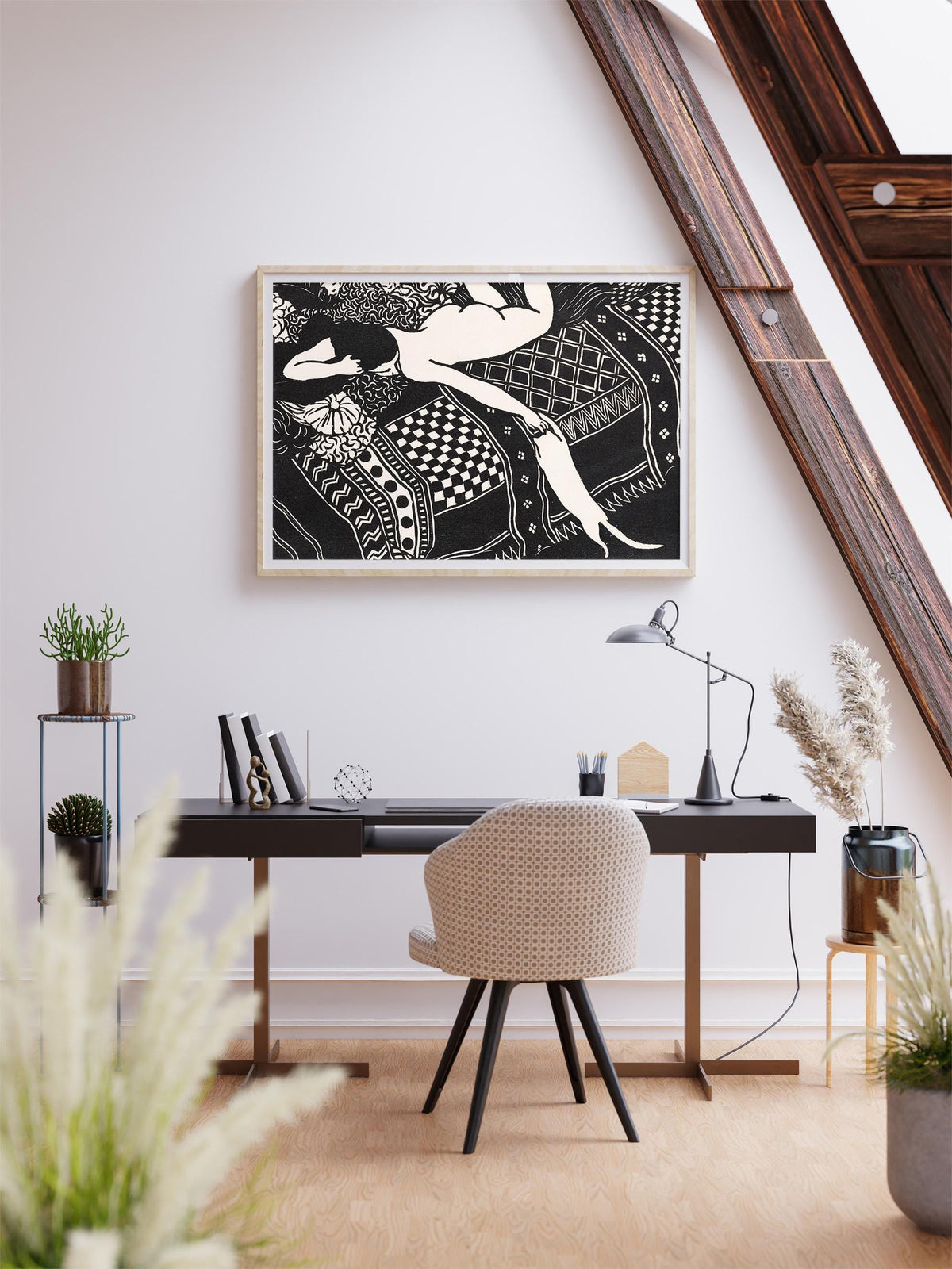 Felix Vallotton - La paresse, Laziness. Fine art print, Vintage wall art, Classic art reproduction, Sensual art, Canvas 