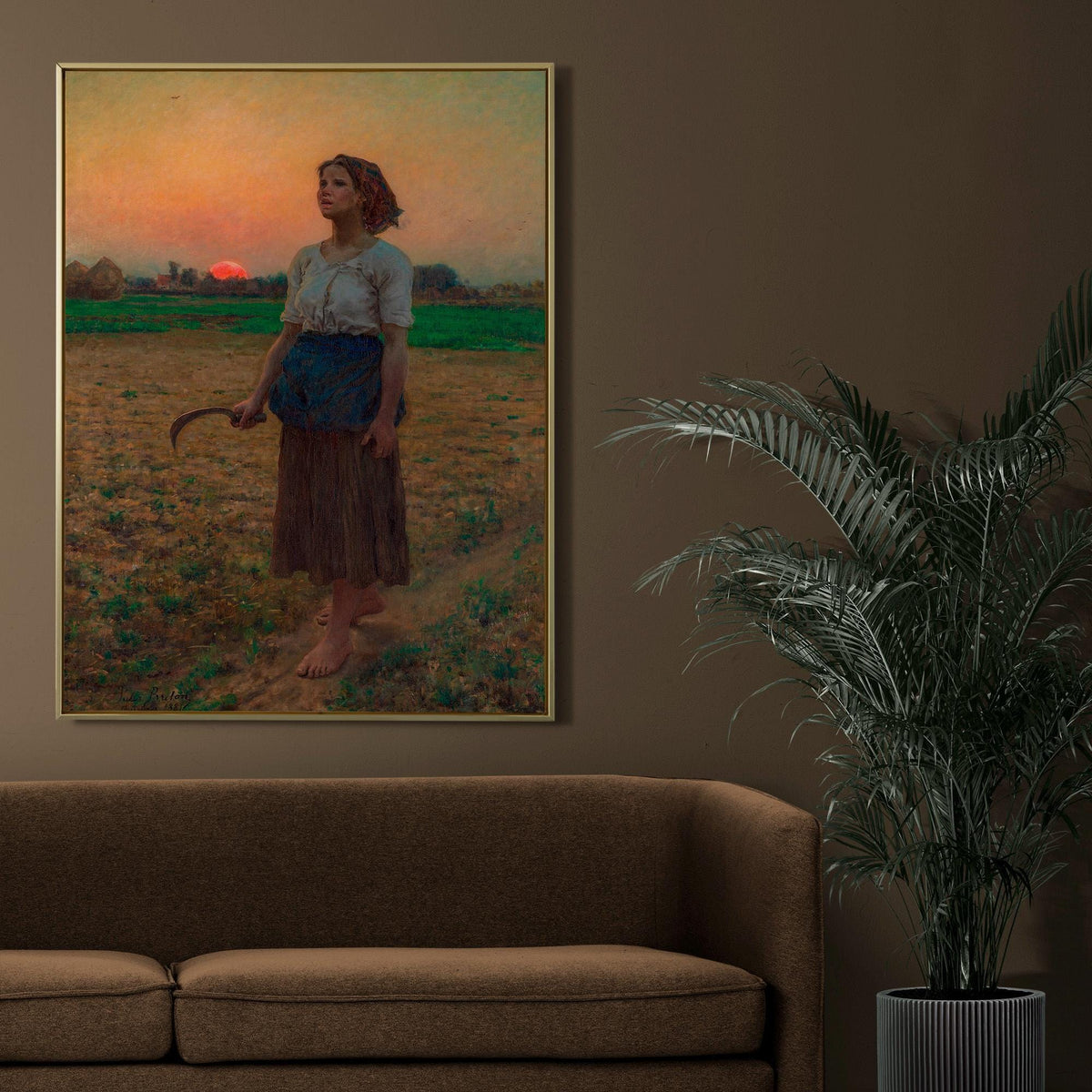 Jules Breton - Song Of The Lark. Fine art print, Provincial art print, Canvas reproduction, Сountryside scene poster, Gi