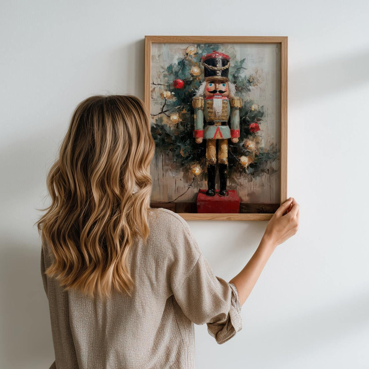 Christmas Nutcracker Wall Art, Vintage Holiday Print, Classic Festive Poster, Cozy Winter Home Decor