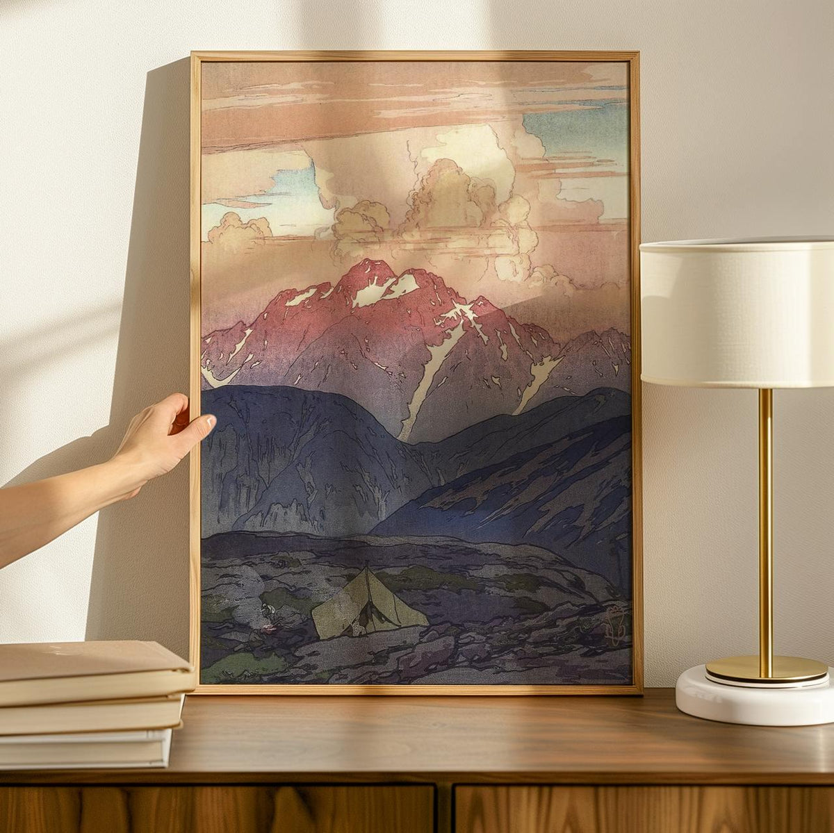 Hiroshi Yoshida - Morning on Mt. Tsurugi - Vintage Japanese Landscape Print Canvas & Poster
