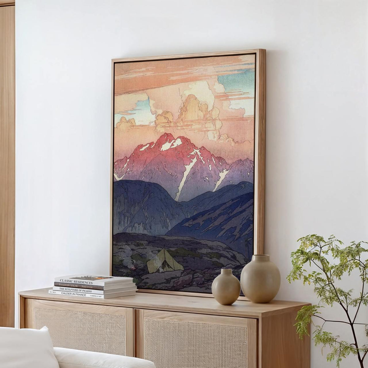 Hiroshi Yoshida - Morning on Mt. Tsurugi - Vintage Japanese Landscape Print Canvas & Poster
