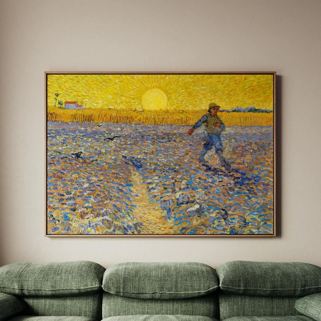 Vincent van Gogh – Sower – Fine Art Print, Canvas Wall Art, Framed Poster, Classic Home Decor