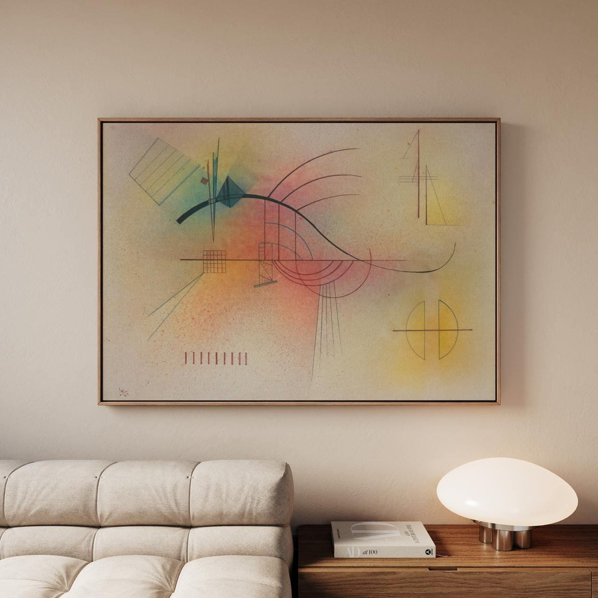 Wassily Kandinsky – Linie (Line) – Fine Art Print, Canvas Wall Art, Framed Poster, Abstract Home Decor