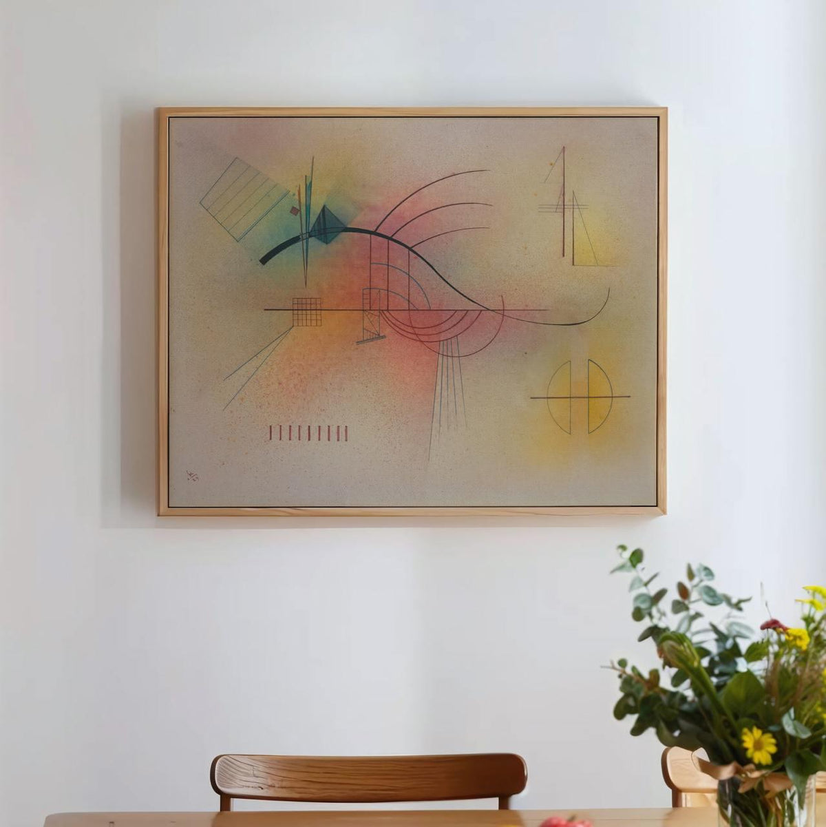 Wassily Kandinsky – Linie (Line) – Fine Art Print, Canvas Wall Art, Framed Poster, Abstract Home Decor