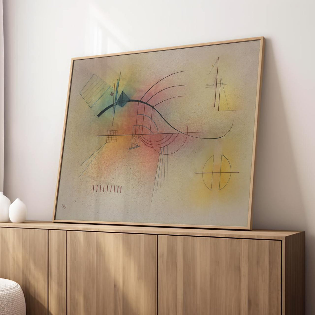 Wassily Kandinsky – Linie (Line) – Fine Art Print, Canvas Wall Art, Framed Poster, Abstract Home Decor
