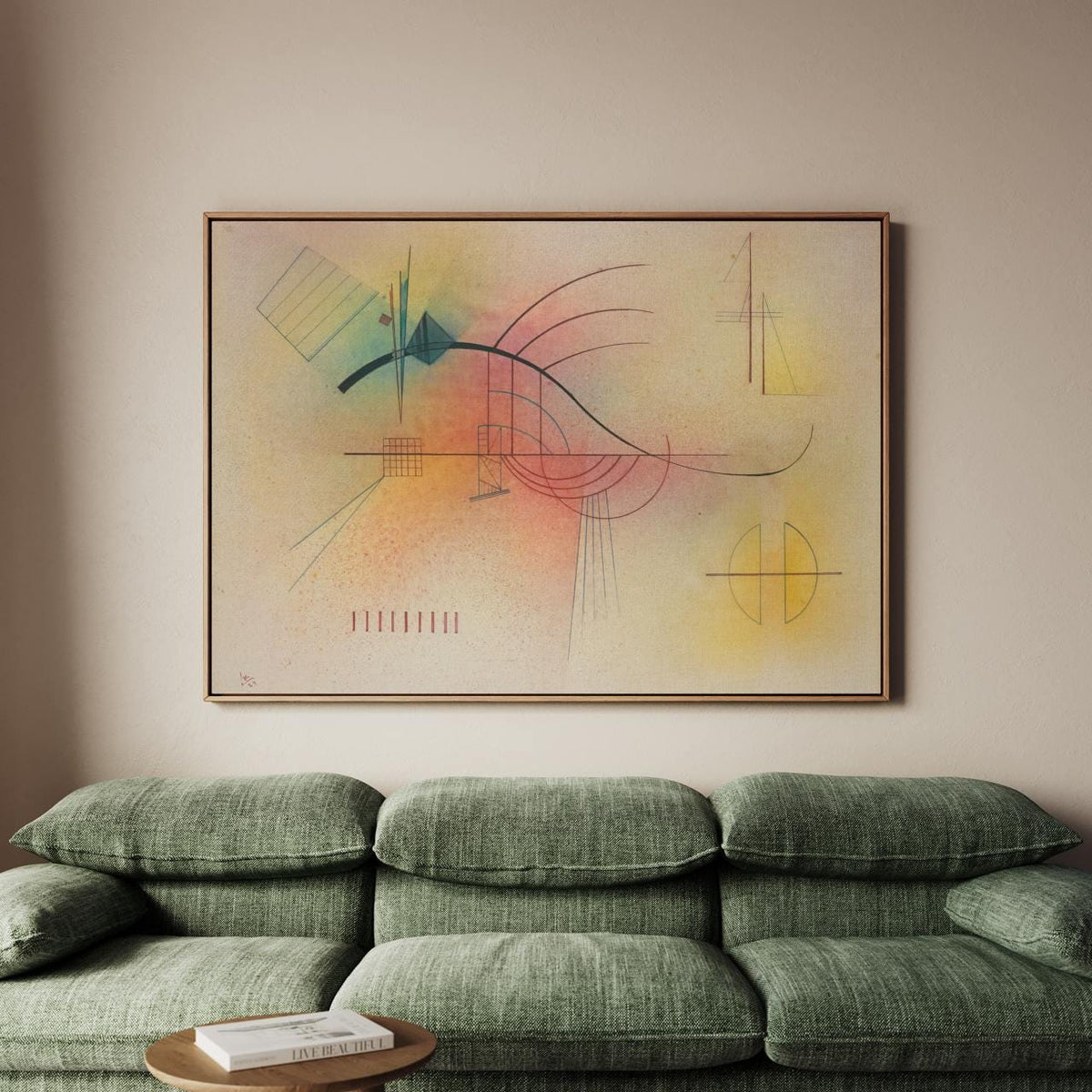 Wassily Kandinsky – Linie (Line) – Fine Art Print, Canvas Wall Art, Framed Poster, Abstract Home Decor