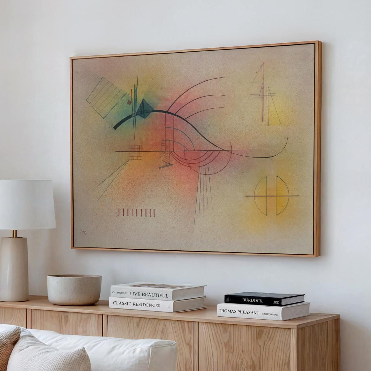 Wassily Kandinsky – Linie (Line) – Fine Art Print, Canvas Wall Art, Framed Poster, Abstract Home Decor