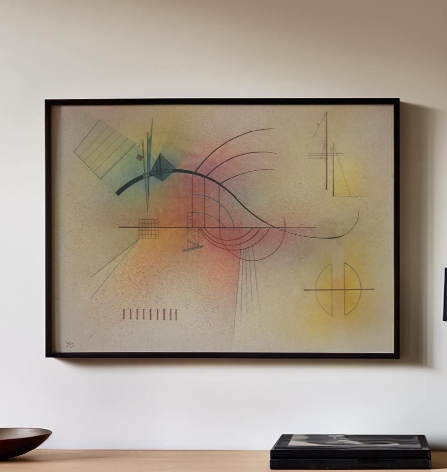 Wassily Kandinsky – Linie (Line) – Fine Art Print, Canvas Wall Art, Framed Poster, Abstract Home Decor