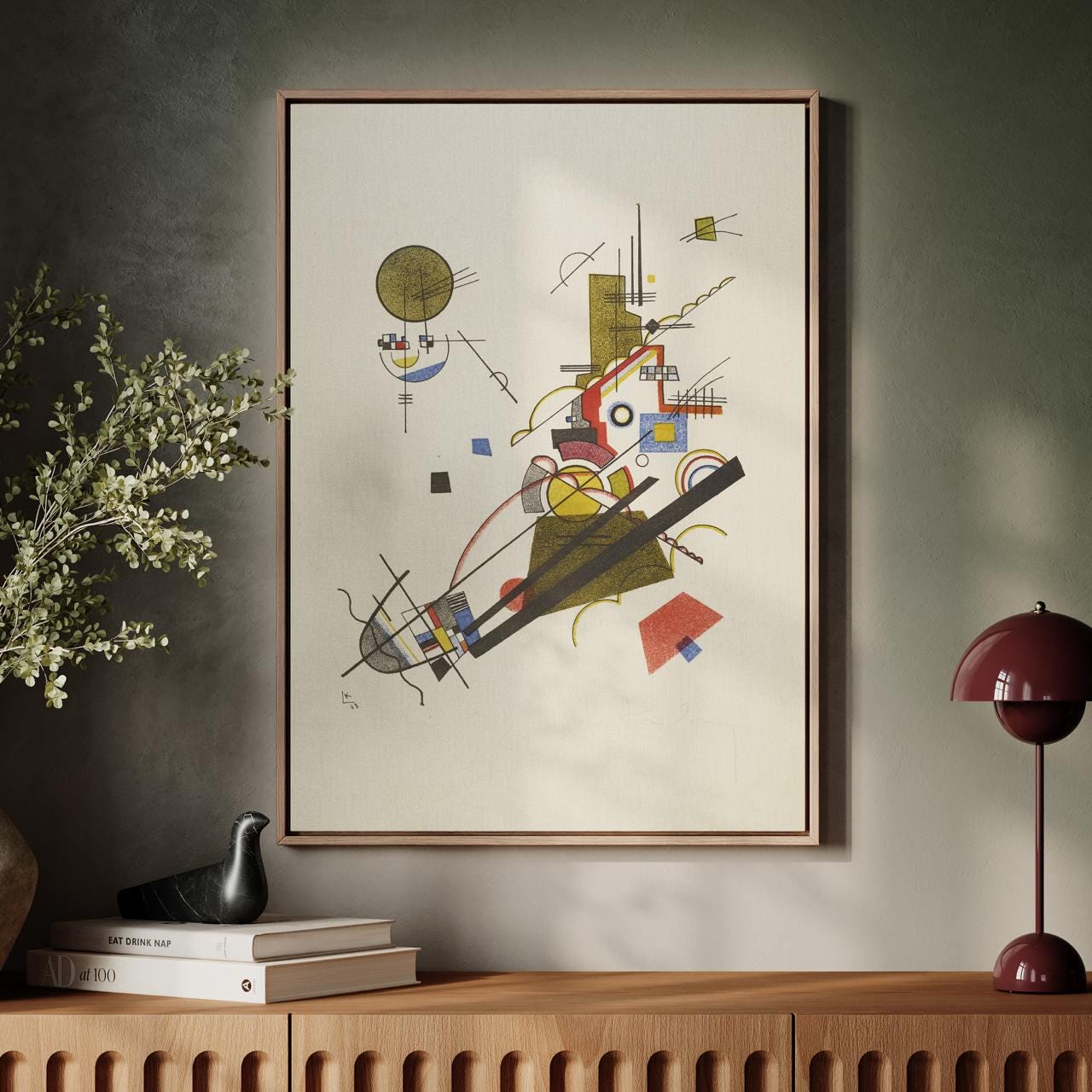 Wassily Kandinsky – Joyous Ascent, from the Masters Portfolio of the Staatliches Bauhaus, 1923 – Art Print, Canvas Wall 
