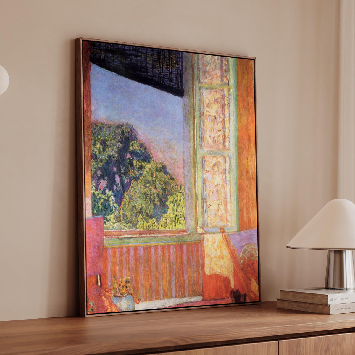 Pierre Bonnard – The Open Window (1921) – Fine Art Print, Canvas Wall Art, Framed Poster, Vintage Home Decor
