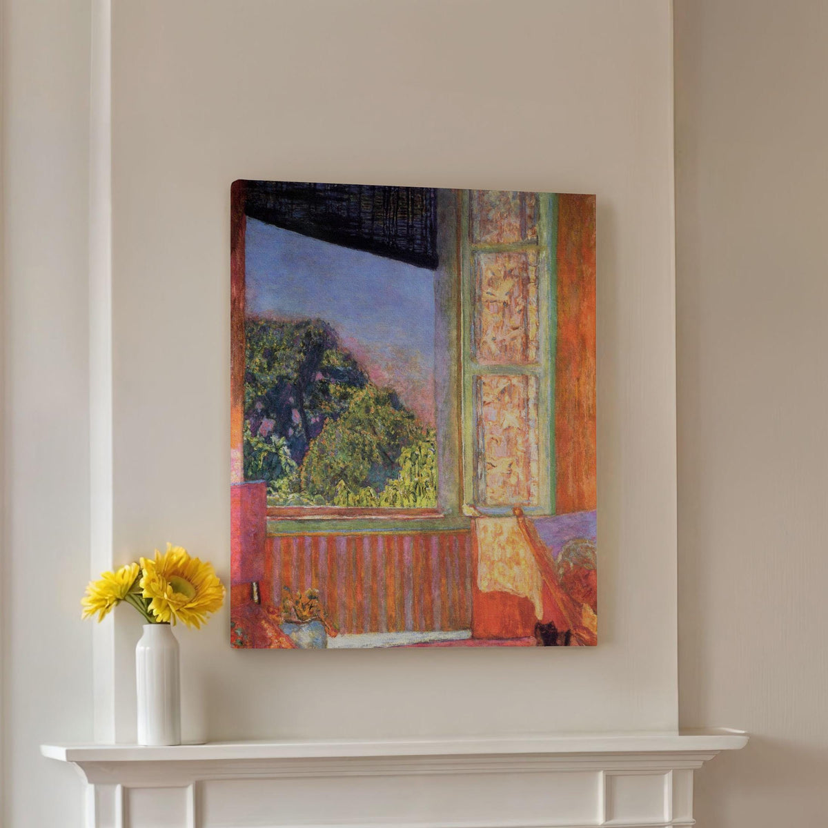 Pierre Bonnard – The Open Window (1921) – Fine Art Print, Canvas Wall Art, Framed Poster, Vintage Home Decor