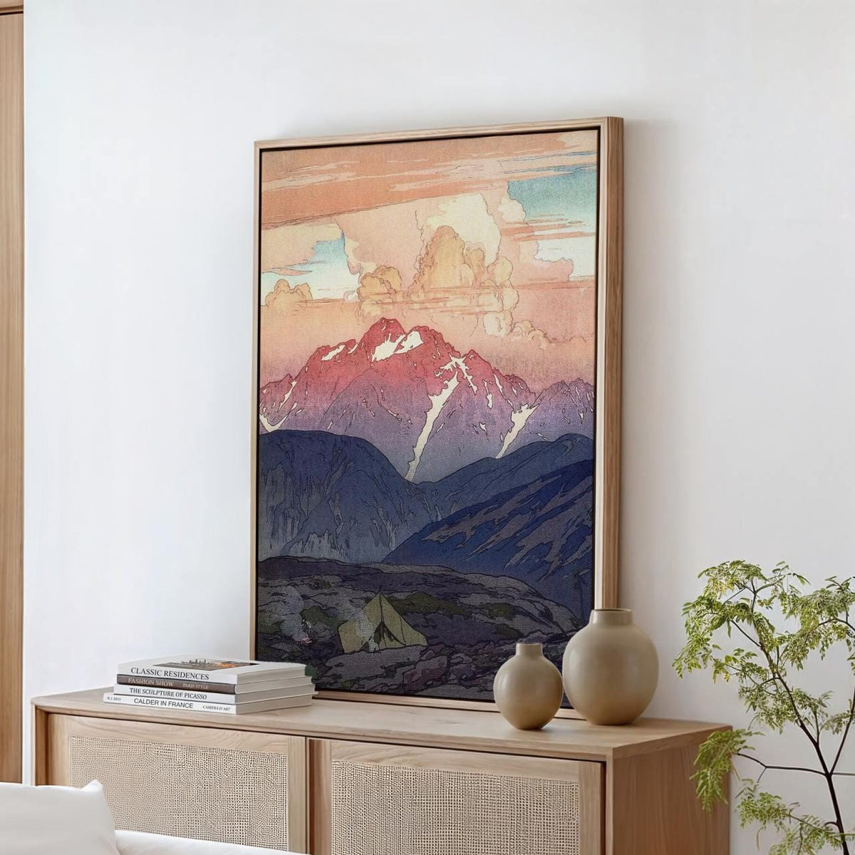 Hiroshi Yoshida - Morning on Mt. Tsurugi - Vintage Japanese Landscape Print Canvas & Poster
