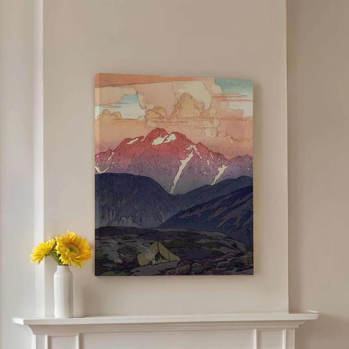Hiroshi Yoshida - Morning on Mt. Tsurugi - Vintage Japanese Landscape Print Canvas & Poster