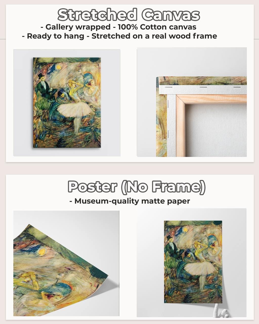 Henri de Toulouse Lautrec, Ballet Dancer Seated - Impressionist Figure, Vintage Poster, French Wall Decor, Living Room A