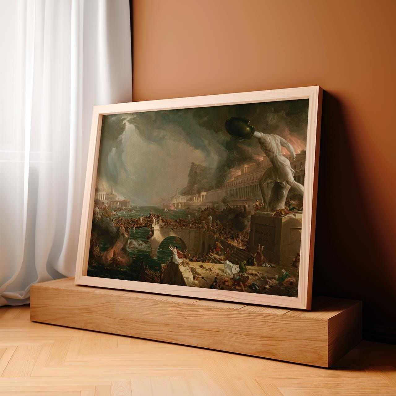 Thomas Cole, The Course of Empire 1836 - Gallery Canvas Wall Art Print, Rustic Home Decor, Large Framed Art
