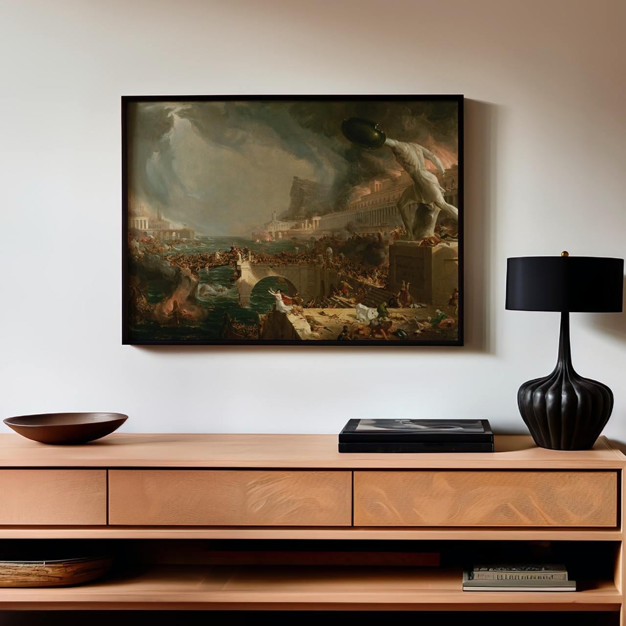 Thomas Cole, The Course of Empire 1836 - Gallery Canvas Wall Art Print, Rustic Home Decor, Large Framed Art