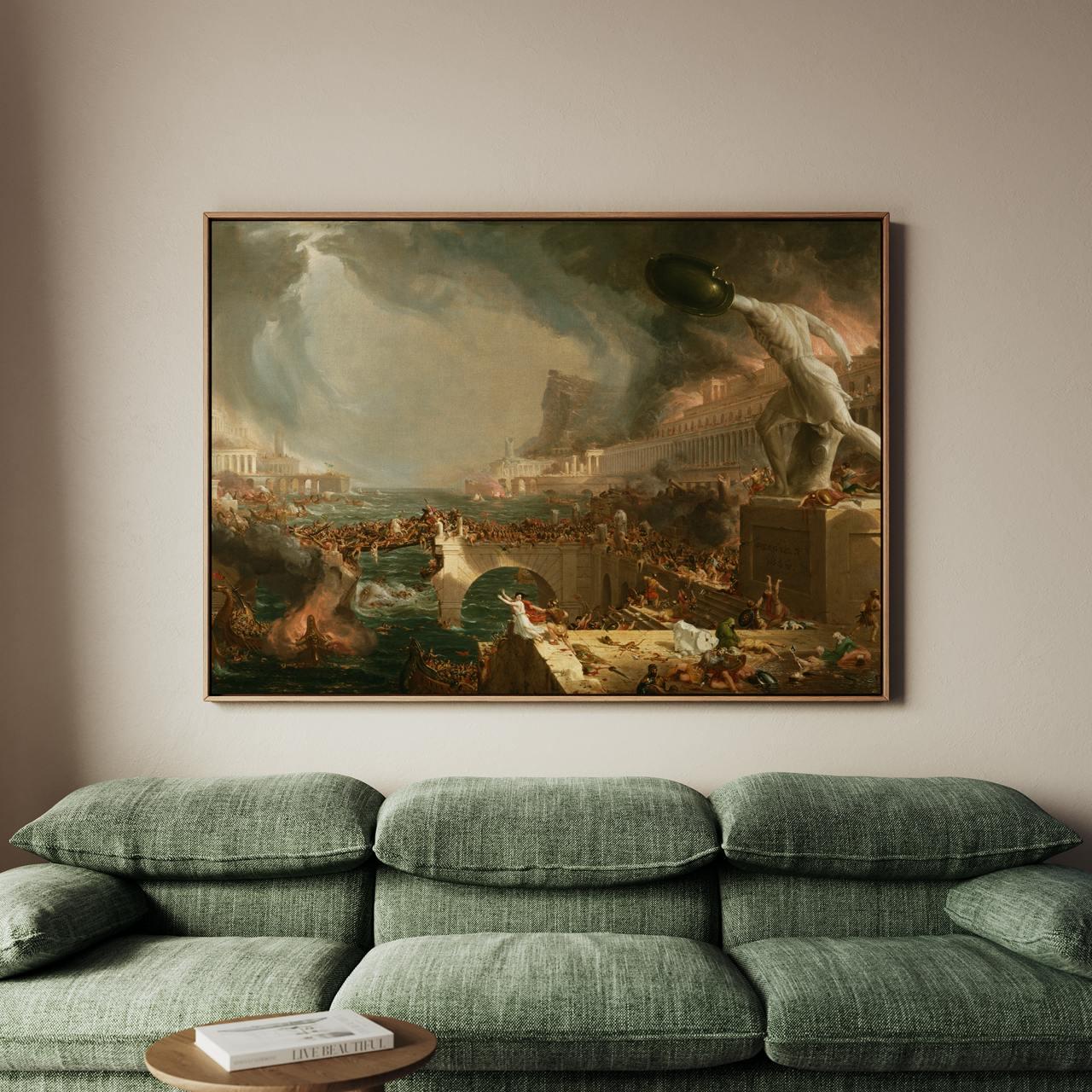 Thomas Cole, The Course of Empire 1836 - Gallery Canvas Wall Art Print, Rustic Home Decor, Large Framed Art