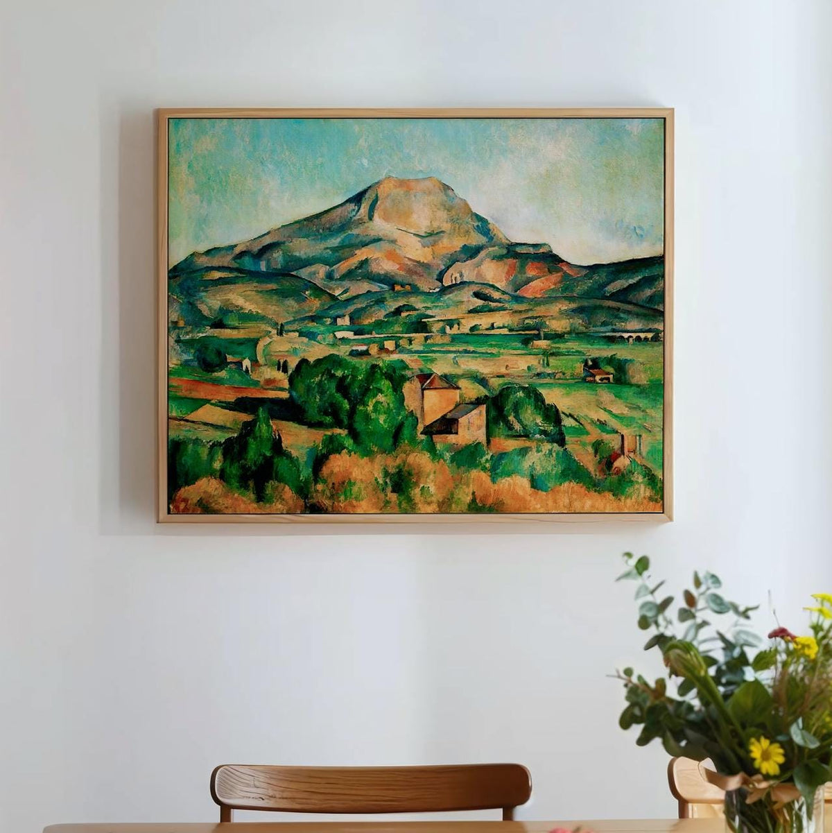 Paul Cezanne, Montagne Sainte-Victoire 1890s - Gallery Canvas Wall Art Print, Office Decor, Large Framed Art