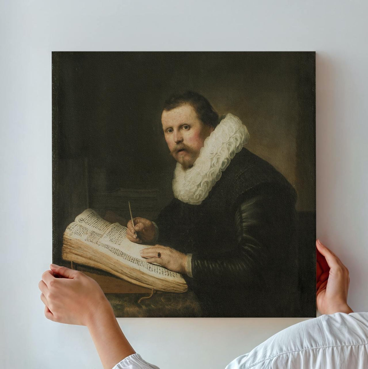 Rembrandt van Rijn, Scholar at his Desk 1631 - Large Canvas Wall Art Print, Office Decor, Framed Gallery Art