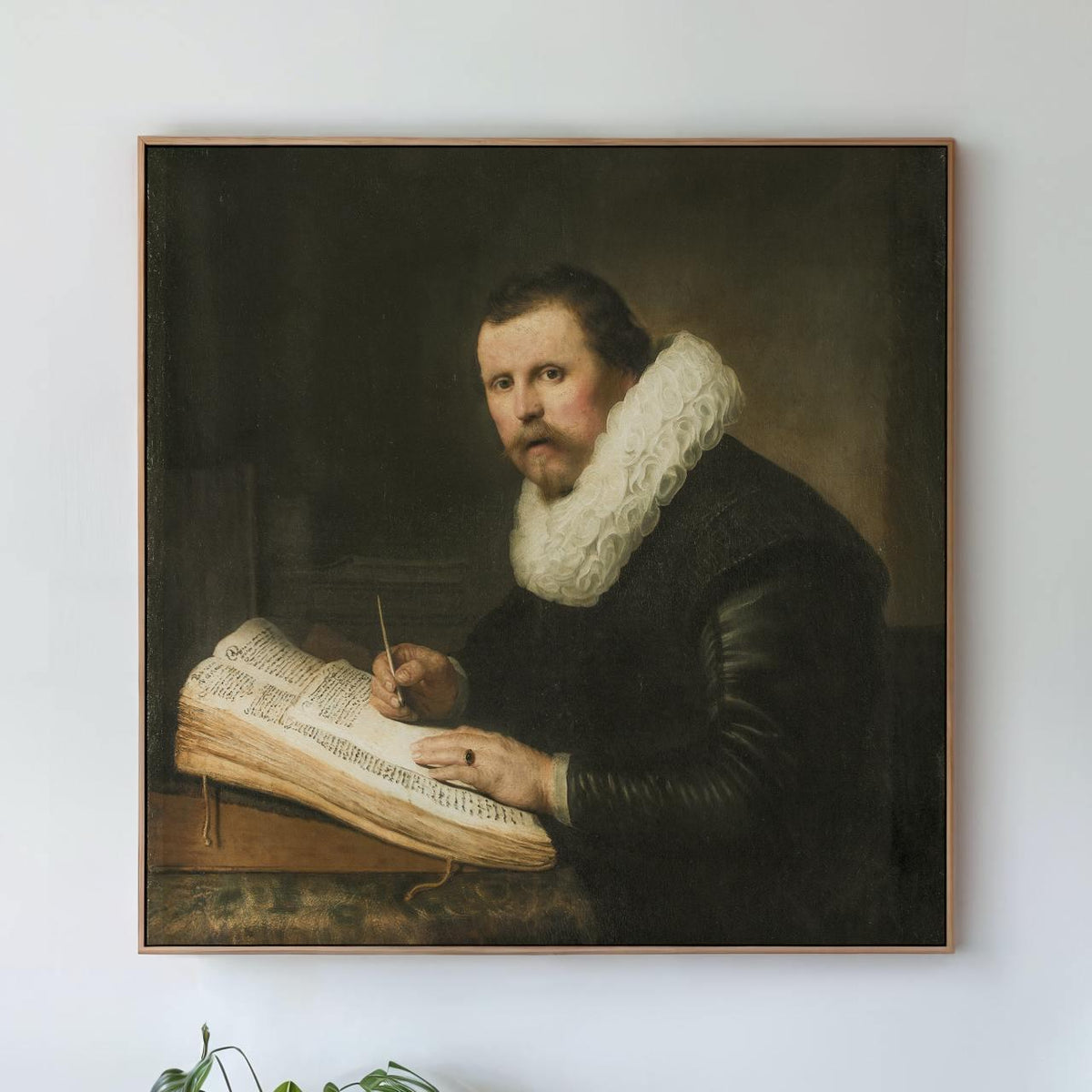 Rembrandt van Rijn, Scholar at his Desk 1631 - Large Canvas Wall Art Print, Office Decor, Framed Gallery Art