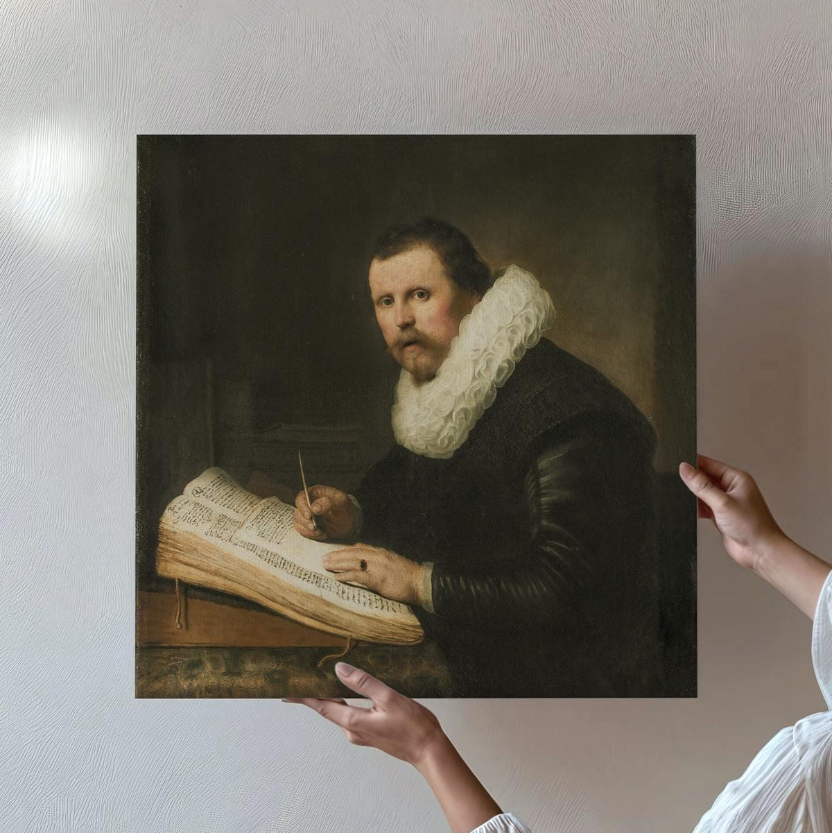 Rembrandt van Rijn, Scholar at his Desk 1631 - Large Canvas Wall Art Print, Office Decor, Framed Gallery Art