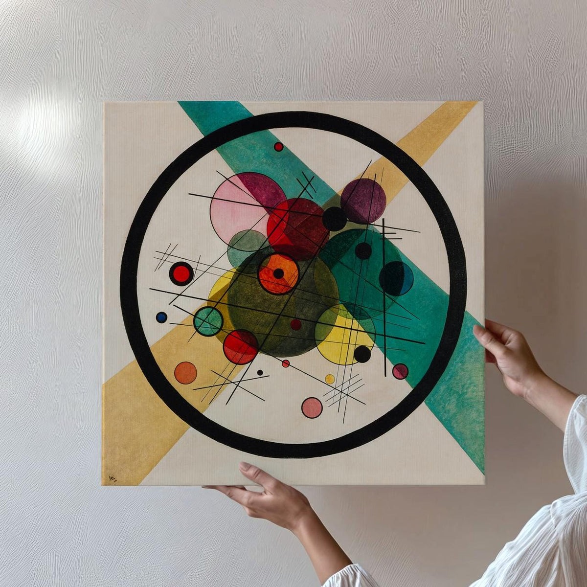Wassily Kandinsky, Circles in a Circle 1923 - Abstract Canvas Wall Art, Modern Home Decor, Framed Print
