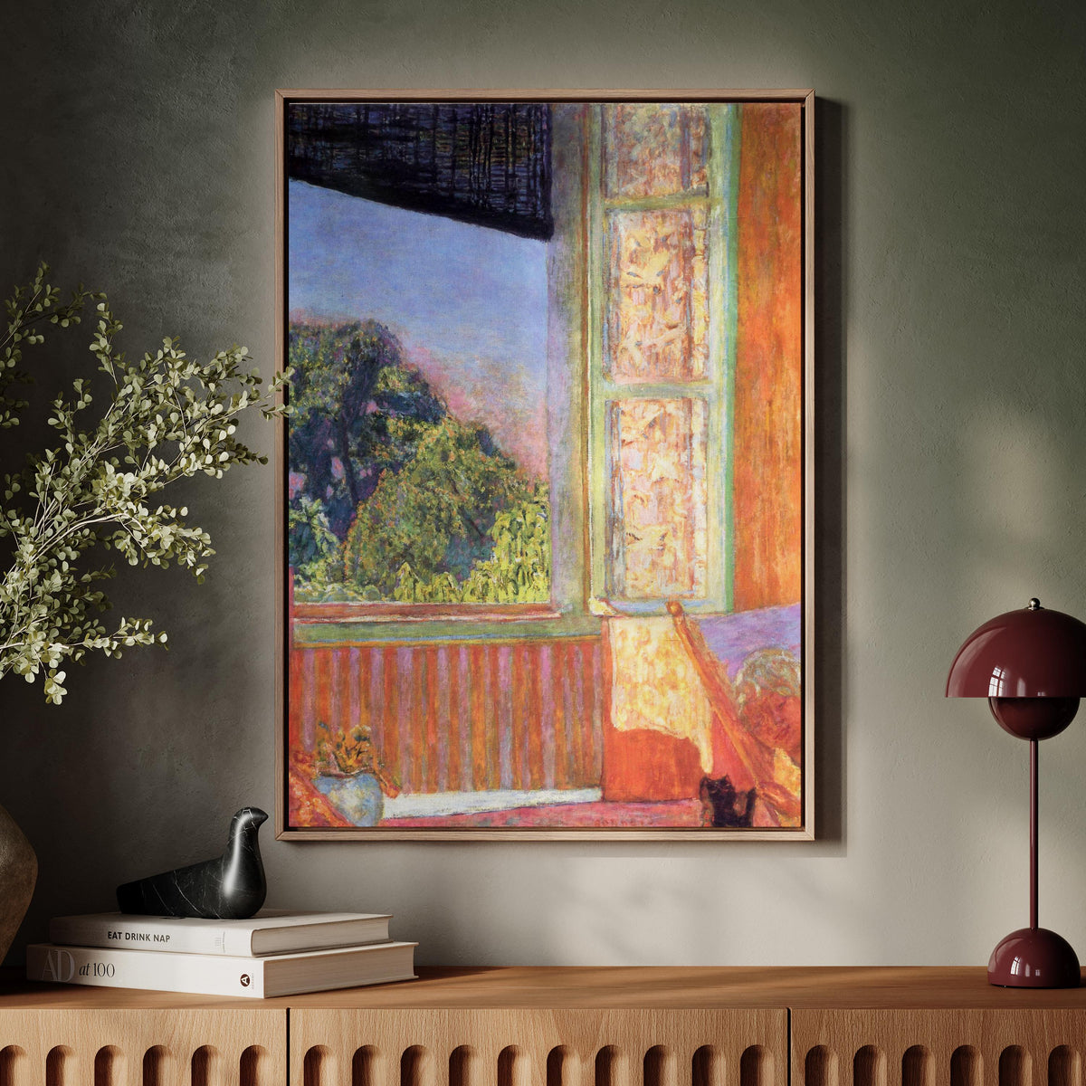 Pierre Bonnard – The Open Window (1921) – Fine Art Print, Canvas Wall Art, Framed Poster, Vintage Home Decor