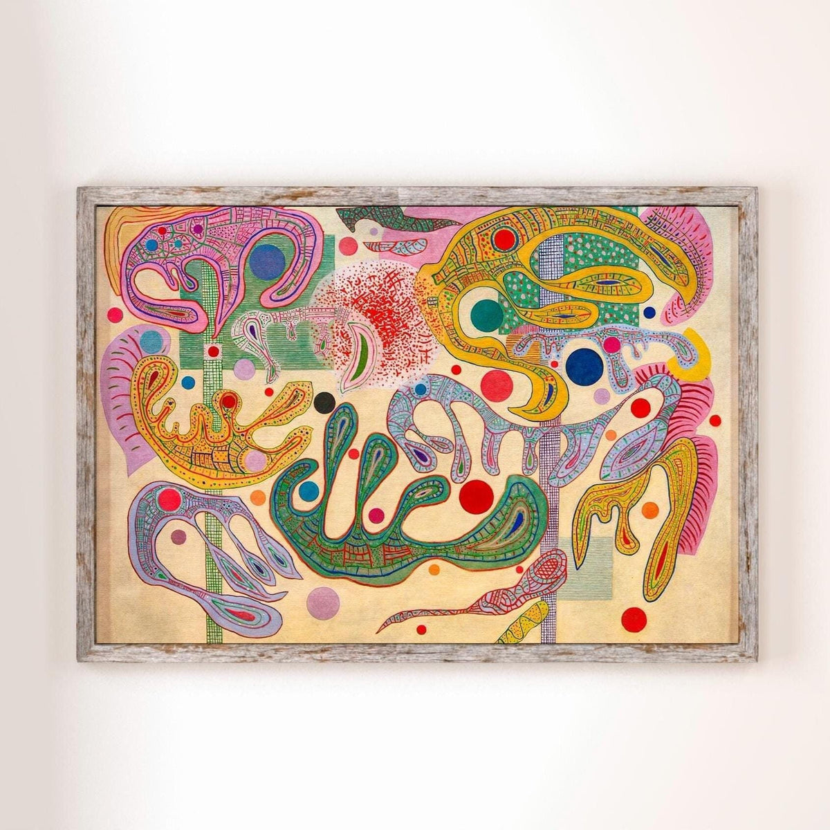 Wassily Kandinsky - Capricious Forms, Forms Capricieuses. Abstract wall art, Gallery wrapped, Large wall art, Abstract p