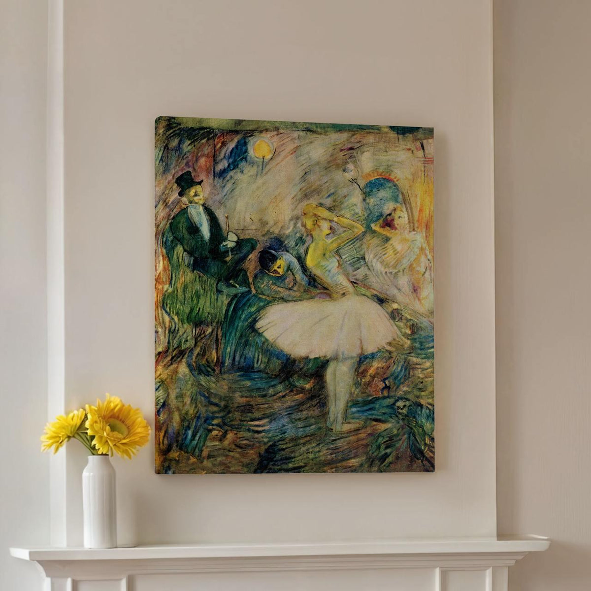 Henri de Toulouse-Lautrec, Ballet Dancer 1890s - Framed Canvas Wall Art Print, Home Decor, Large Wall Art