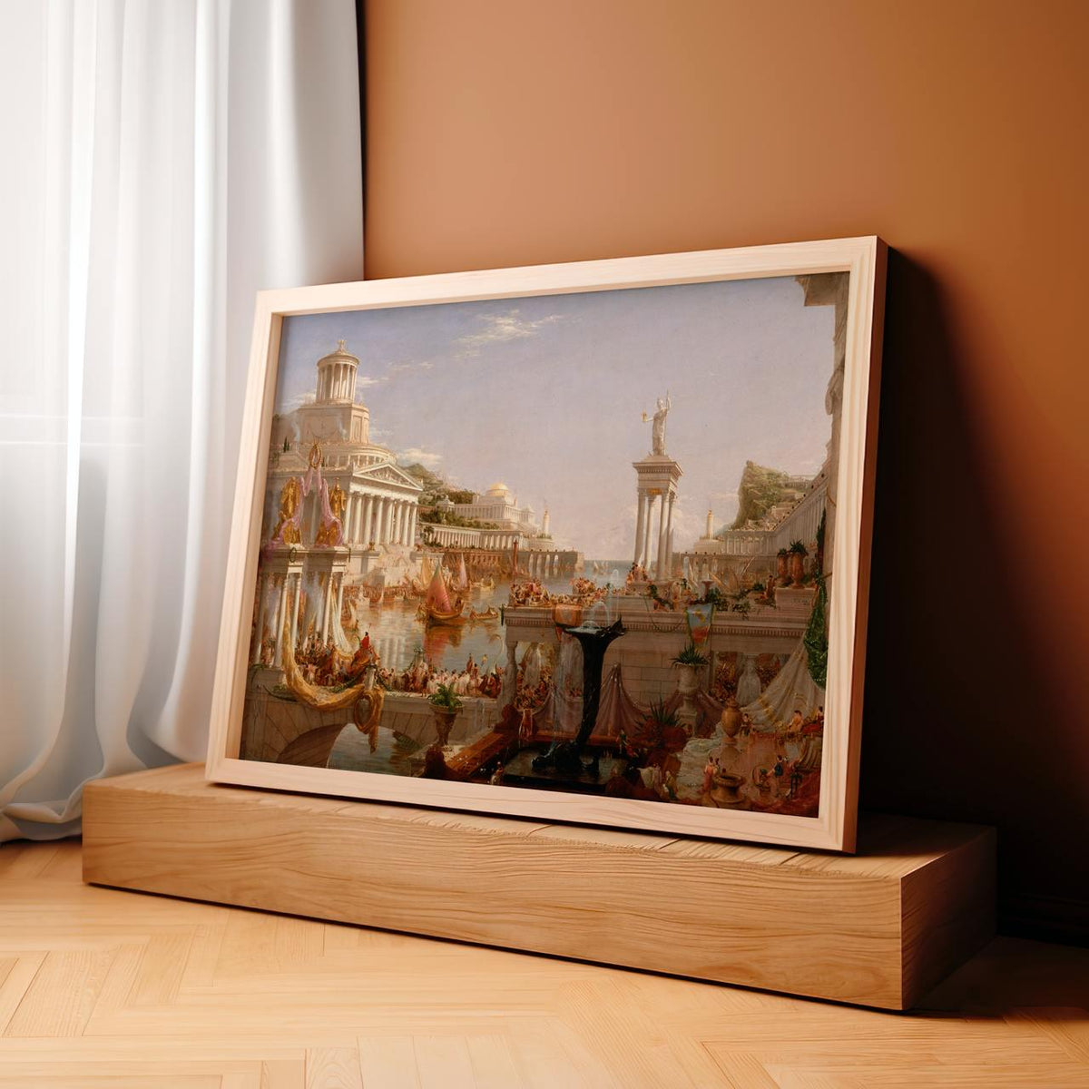 Thomas Cole, The Consummation Course of Empire 1836 - Modern Canvas Wall Art, Living Room Decor, Framed Art Print
