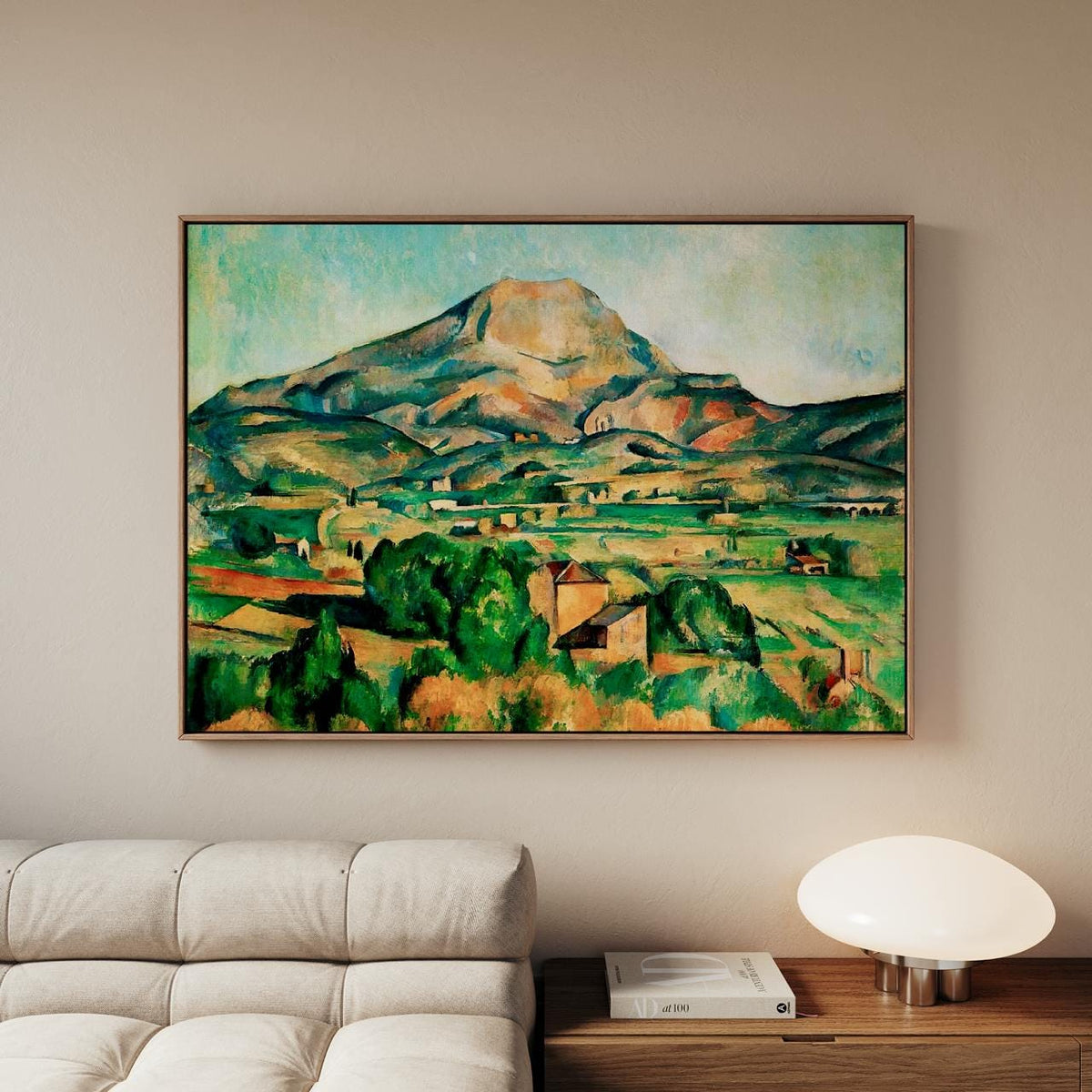 Paul Cezanne, Montagne Sainte-Victoire 1890s - Gallery Canvas Wall Art Print, Office Decor, Large Framed Art