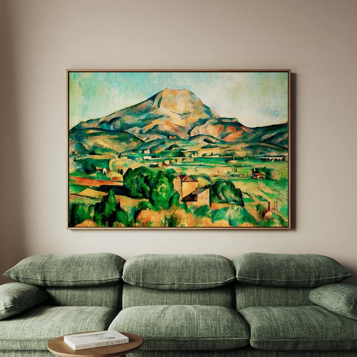 Paul Cezanne, Montagne Sainte-Victoire 1890s - Gallery Canvas Wall Art Print, Office Decor, Large Framed Art