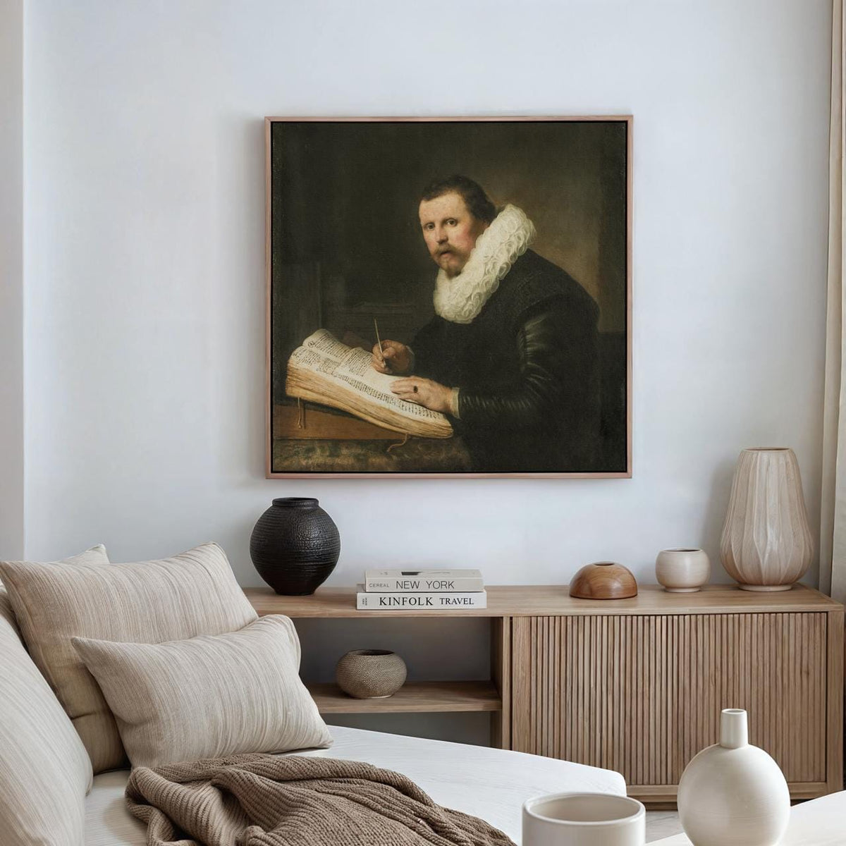 Rembrandt van Rijn, Scholar at his Desk 1631 - Large Canvas Wall Art Print, Office Decor, Framed Gallery Art