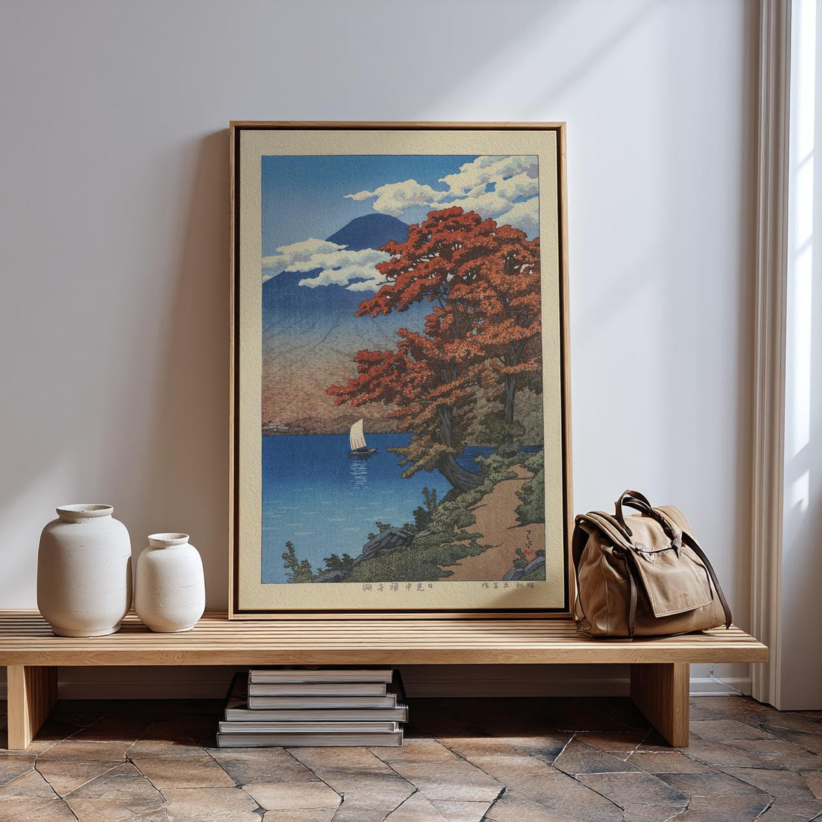 Kawase Hasui - Lake Chuzenji at Nikko, Canvas Poster Wall Art, Japandi Decor
