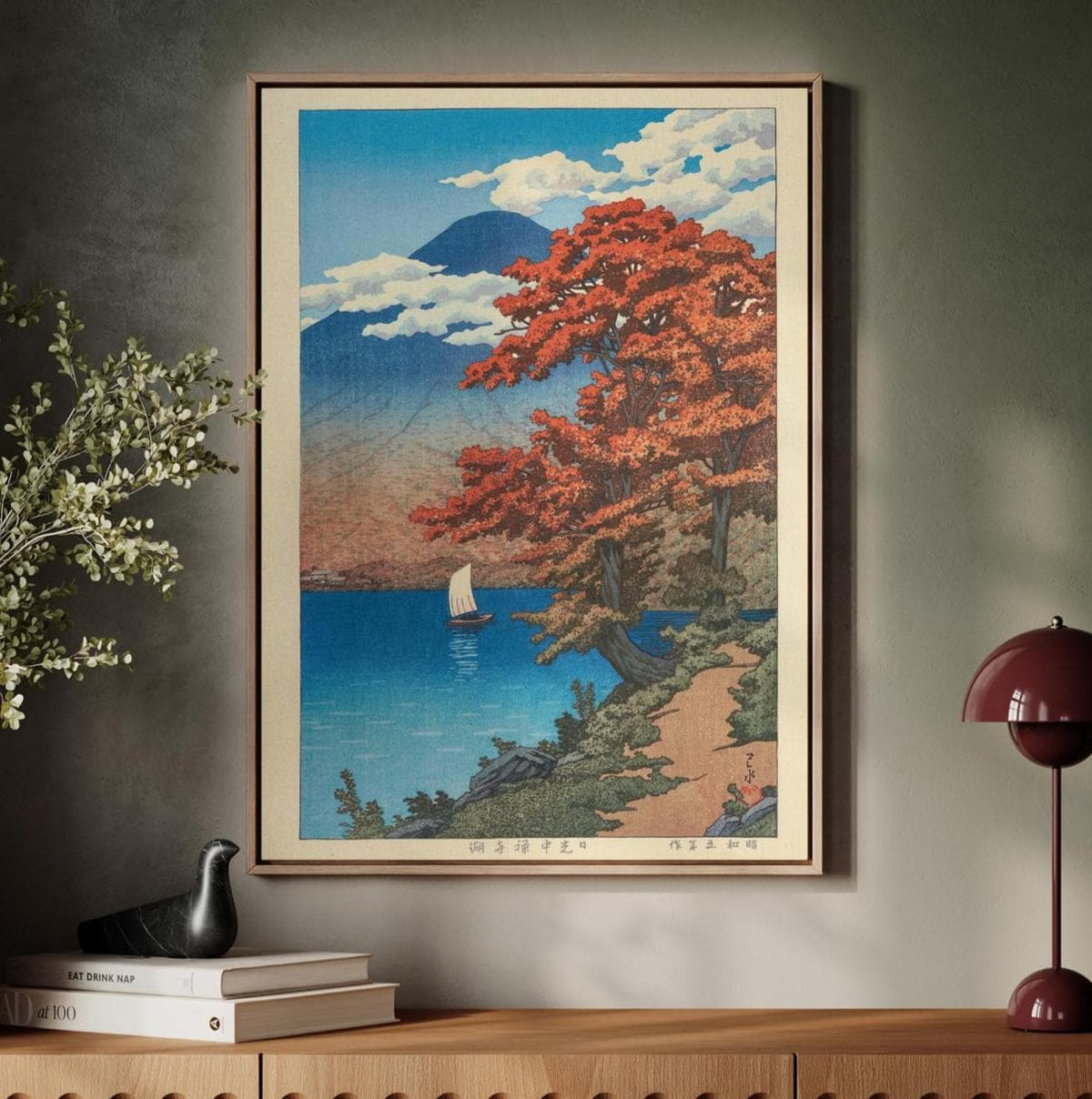 Kawase Hasui - Lake Chuzenji at Nikko, Canvas Poster Wall Art, Japandi Decor
