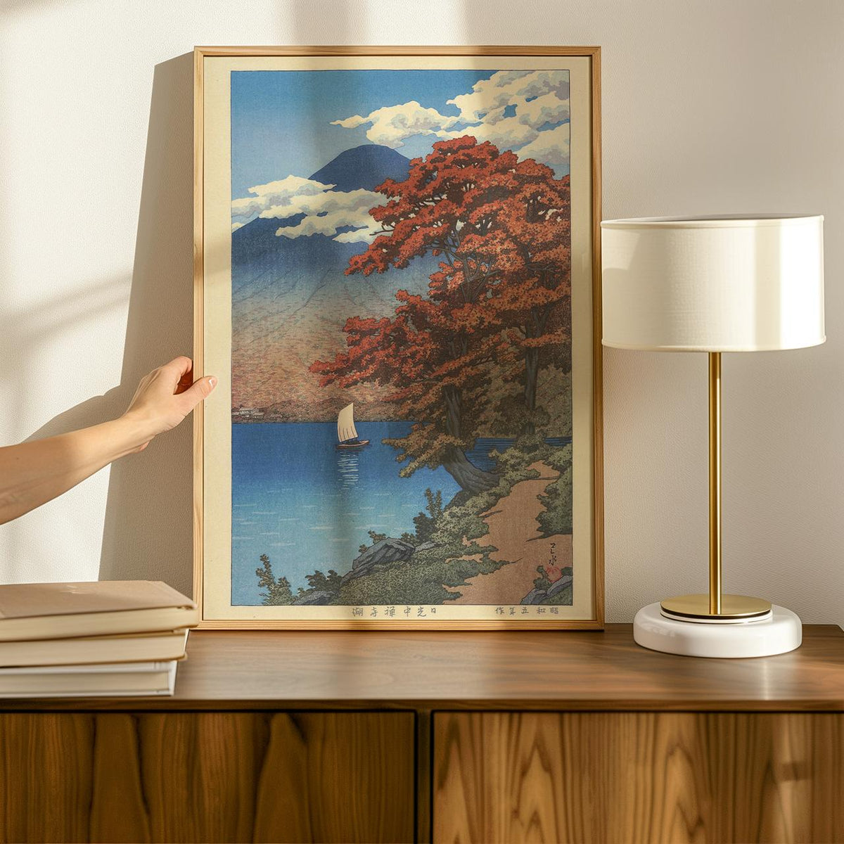 Kawase Hasui - Lake Chuzenji at Nikko, Canvas Poster Wall Art, Japandi Decor