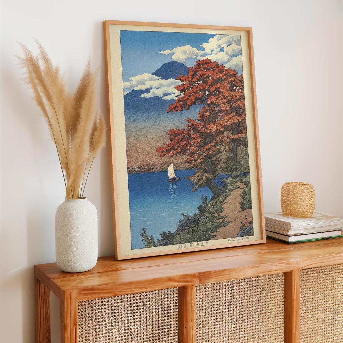 Kawase Hasui - Lake Chuzenji at Nikko, Canvas Poster Wall Art, Japandi Decor