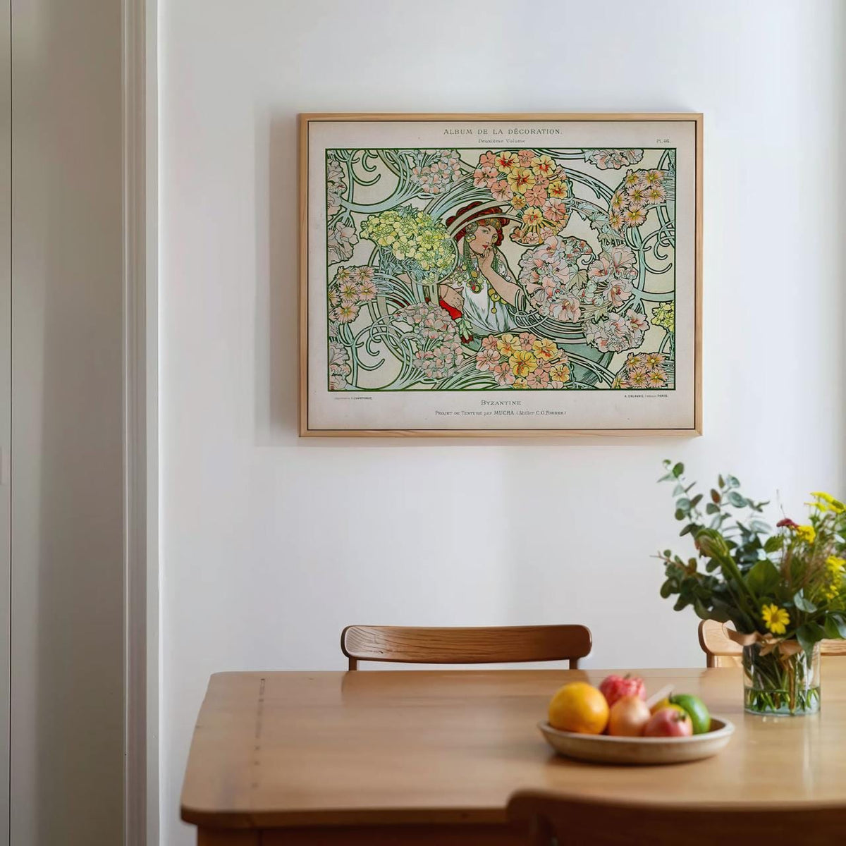 Alphonse Mucha, Byzantine Heads 1897 - Art Nouveau Portrait, Vintage Wall Art, Modern Decor for Living Room, Canvas Wall