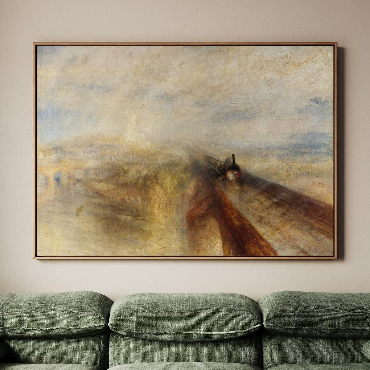 J.M.W. Turner, Rain Steam and Speed - Modern Art Print, Seascape Wall Art, Romantic Landscape, Vintage Decor Print, Fram