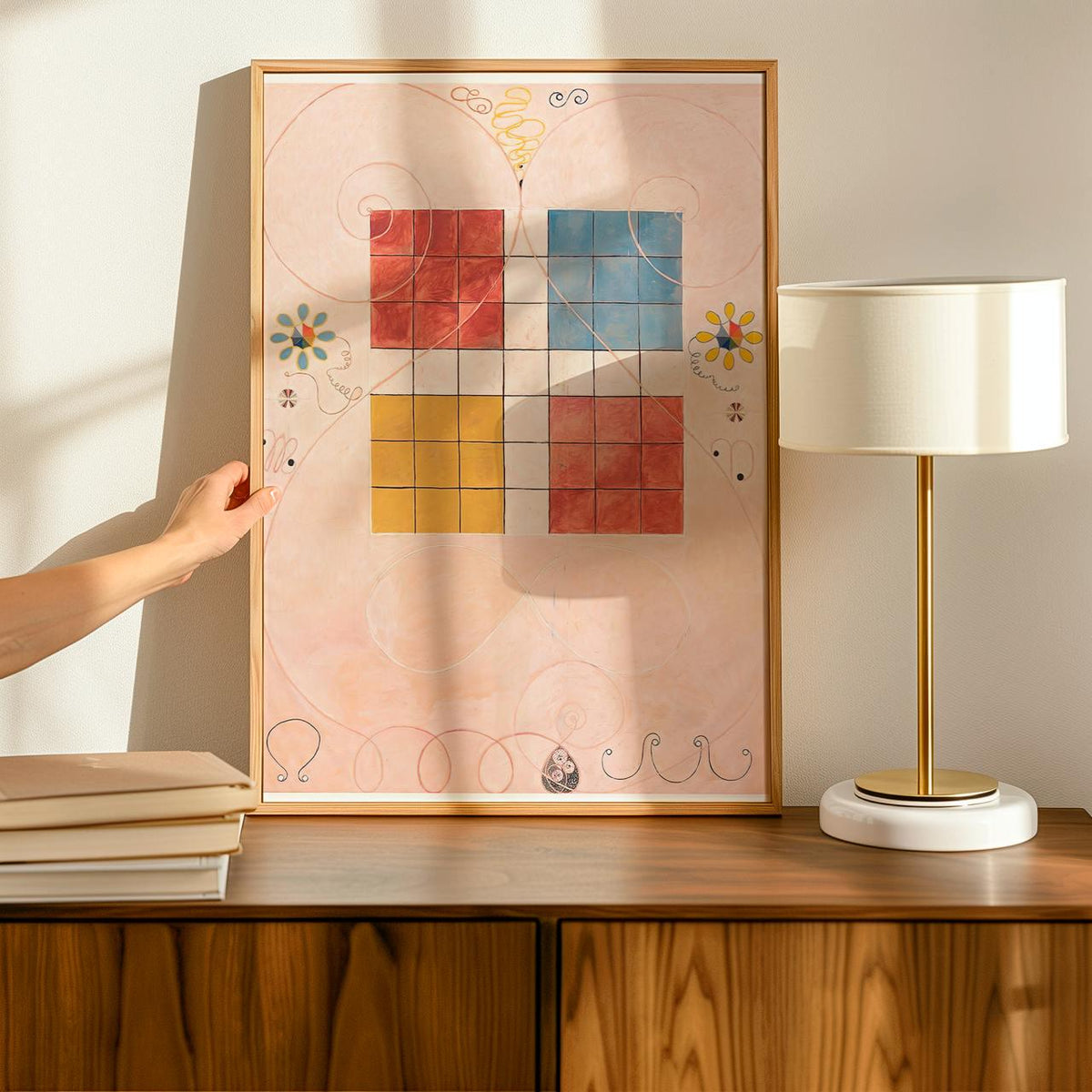Hilma af Klint, Ten Largest No.10 Old Age - Abstract Spiritual Art, Geometric Modern Print, Serene Wall Decor, Large Can