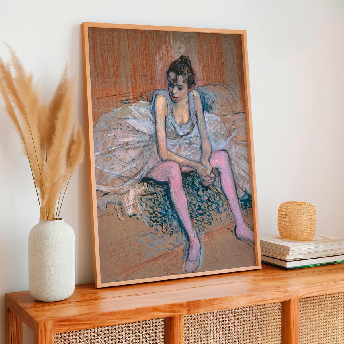 Henri de Toulouse Lautrec, Ballet Dancer Seated - Impressionist Figure, Vintage Poster, French Wall Decor, Living Room A