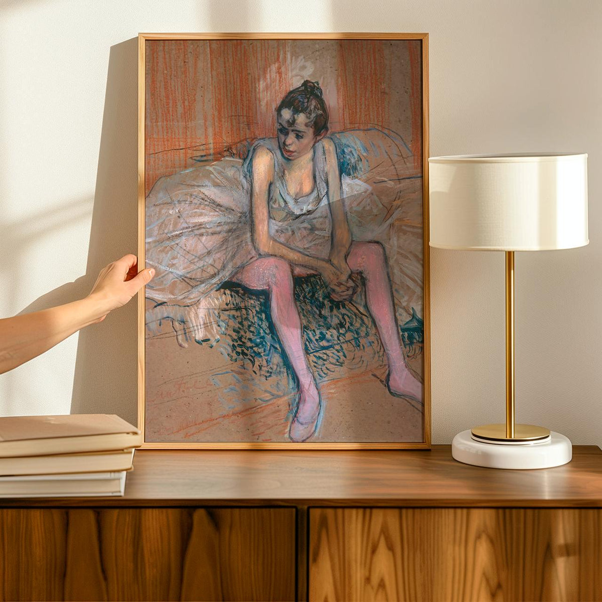 Henri de Toulouse Lautrec, Ballet Dancer Seated - Impressionist Figure, Vintage Poster, French Wall Decor, Living Room A