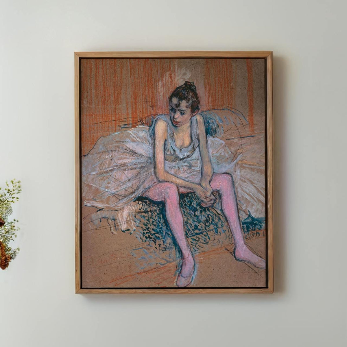 Henri de Toulouse Lautrec, Ballet Dancer Seated - Impressionist Figure, Vintage Poster, French Wall Decor, Living Room A