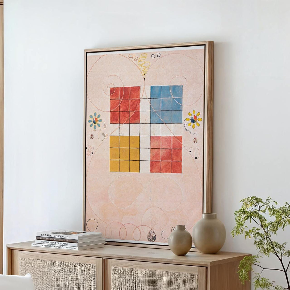 Hilma af Klint, Ten Largest No.10 Old Age - Abstract Spiritual Art, Geometric Modern Print, Serene Wall Decor, Large Can