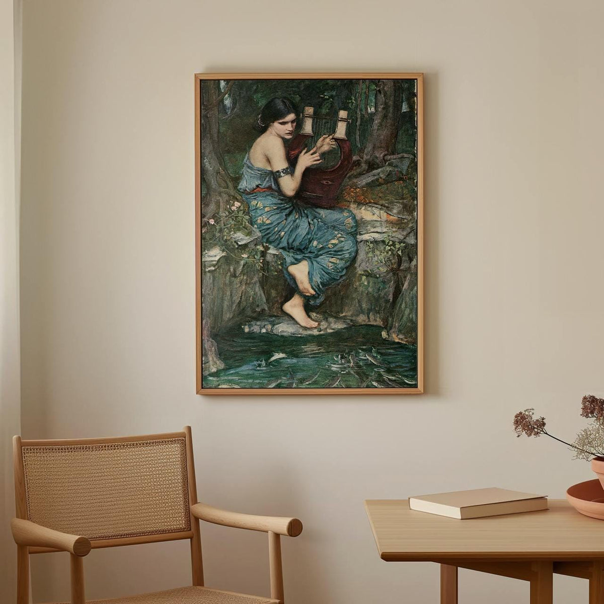 John William Waterhouse, The Charmer (1911) - Allegorical Romantic Figure, Pre-Raphaelite Style Print, Canvas Wall Art