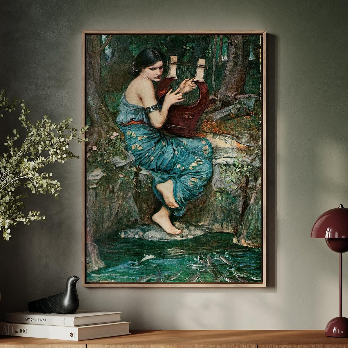 John William Waterhouse, The Charmer (1911) - Allegorical Romantic Figure, Pre-Raphaelite Style Print, Canvas Wall Art